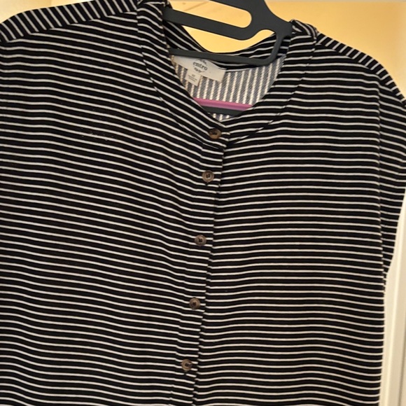 Entro Black and White Striped Flared Leg Jumpsuit - Picture 2 of 7